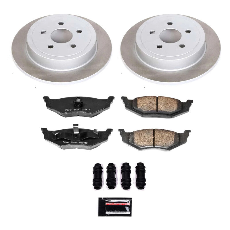 PSB Semi-Coated Rotor Kits - Power Stop 96-06 Chrysler Sebring Rear Semi-Coated Rotor Kit