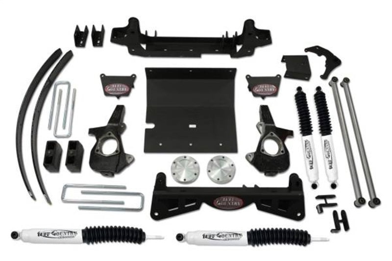 TUF Lift Kits - Tuff Country 2006 Silverado 1500 4X4 6in Lift Kit (w/3pc Sub Frm w/o Fcty Air Ride Shocks SX8000)