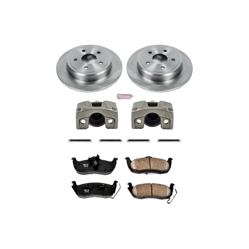 PSB Autospecialty Kit w/Cals - Power Stop 06-10 Jeep Commander Rear Autospecialty Brake Kit w/Calipers