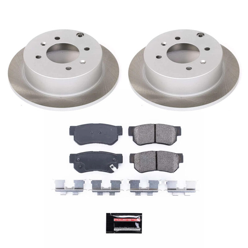 PSB Semi-Coated Rotor Kits - Power Stop 01-06 Kia Optima Rear Semi-Coated Rotor Kit