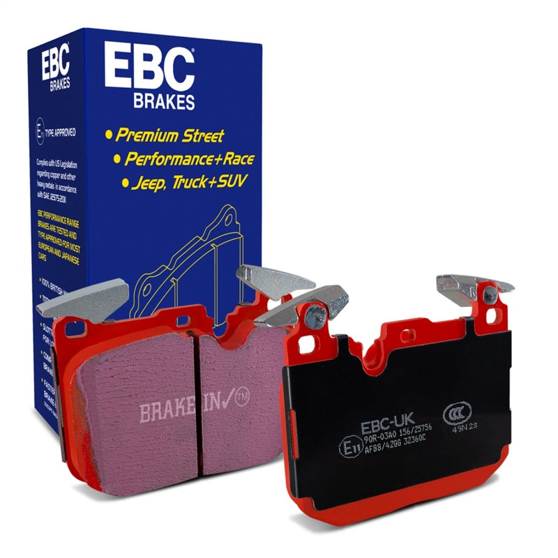EBC Redstuff Brake Pad Sets - EBC 16-18 BMW M2 3.0L Turbo Redstuff Front Brake Pads