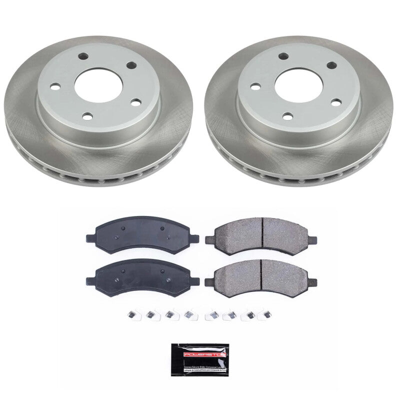 PSB Semi-Coated Rotor Kits - Power Stop 2011 Ram Dakota Front Semi-Coated Rotor Kit