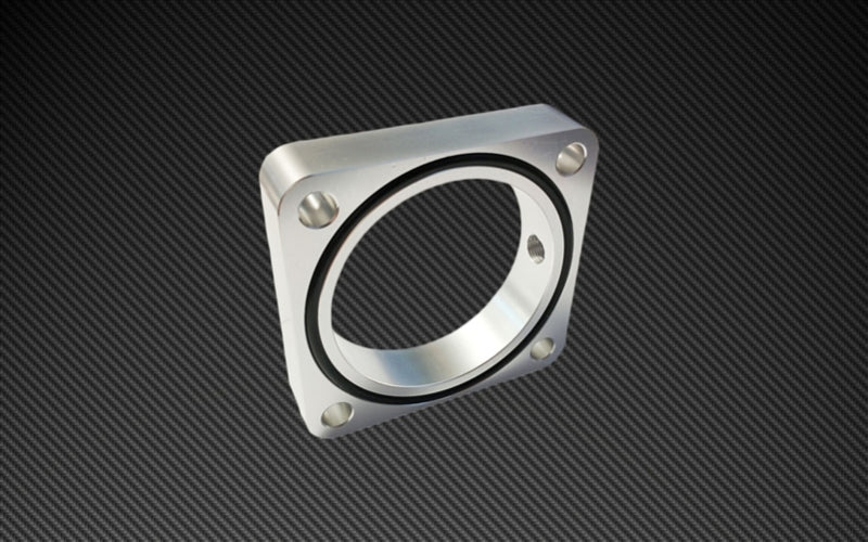 TQS TB Spacer - Silver - Torque Solution Throttle Body Spacer 2013+ Subaru BRZ/Scion FR-S - Silver