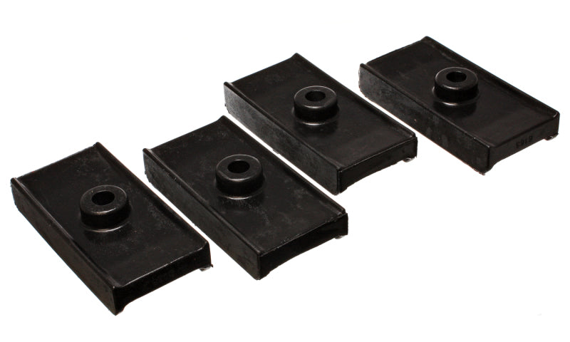 ES Spring Isolators - Black - Energy Suspension Chrysler Leaf Spring Iso. Set - Black