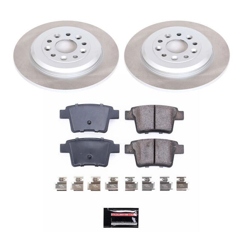 PSB Semi-Coated Rotor Kits - Power Stop 08-09 Mercury Sable Rear Semi-Coated Rotor Kit