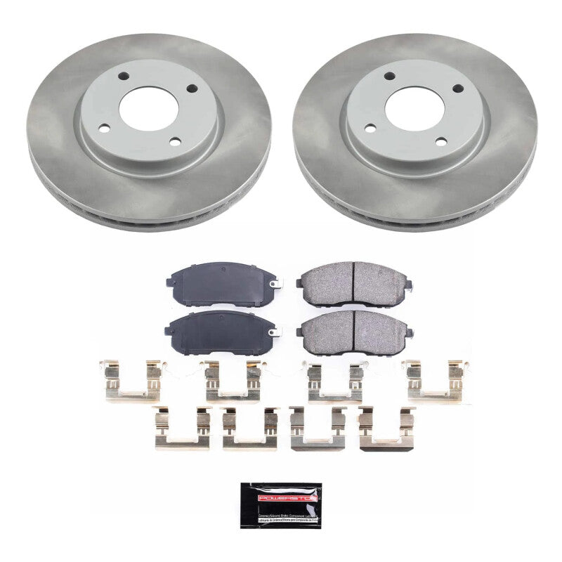 PSB Semi-Coated Rotor Kits - Power Stop 07-12 Nissan Versa Front Semi-Coated Rotor Kit