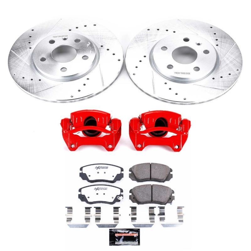 PSB Z26 Street Warrior Kit - Power Stop 10-11 Saab 9-5 Front Z26 Street Kit w/Cals
