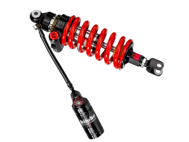 BIT CYU3 Monoshocks - Bitubo CYU3 Monoshock Adjustable: Hydraulic Spring Preload, Reb., Double Comp., Length, Red Spring