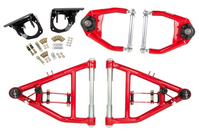 UMI Lower Control Arms - UMI Performance 73-87 GM C10 CornerMax A-Arm Kit - Red