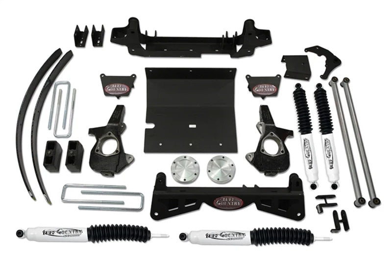 TUF Lift Kits - Tuff Country 99-05 Chevy Silverado 1500 4x4 6in Lift Kit (w/3pc Sub Frame SX8000 Shocks)