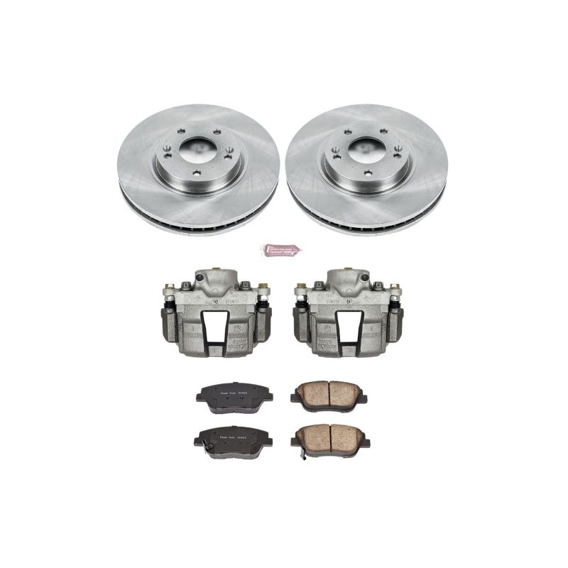 PSB Autospecialty Kit w/Cals - Power Stop 10-15 Hyundai Sonata Front Autospecialty Brake Kit w/Calipers
