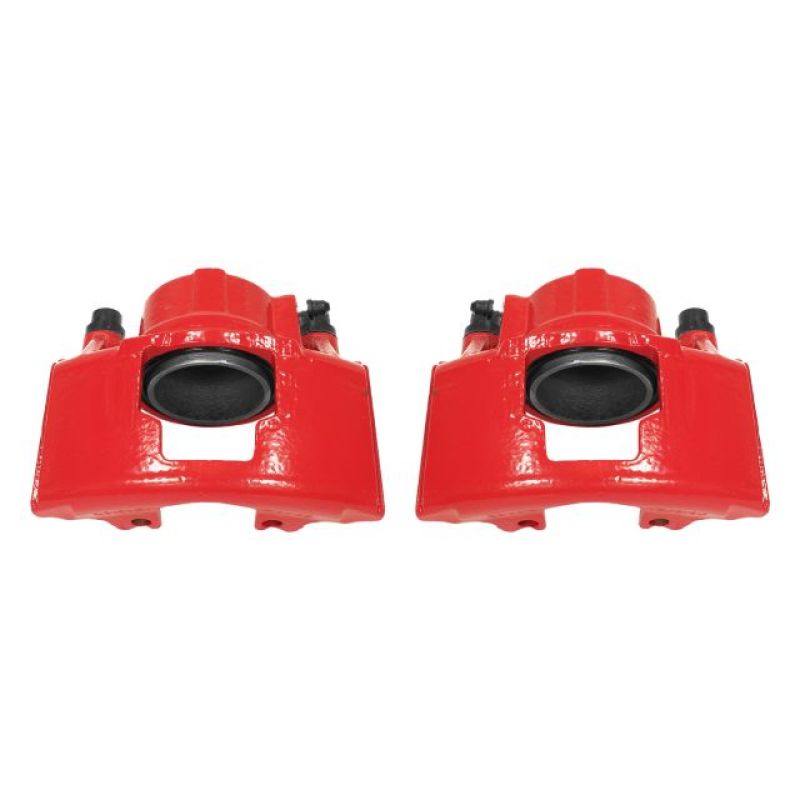 PSB Red Calipers - Power Stop 1994 Chevrolet Blazer Front Red Calipers w/o Brackets - Pair