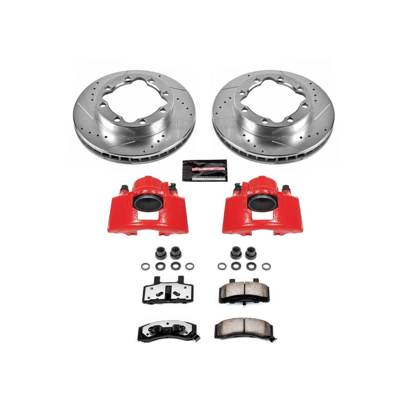 PSB Z36 Truck & Tow Kit w/Cals - Power Stop 94-99 Chevrolet K1500 Suburban Front Z36 Truck & Tow Brake Kit w/Calipers