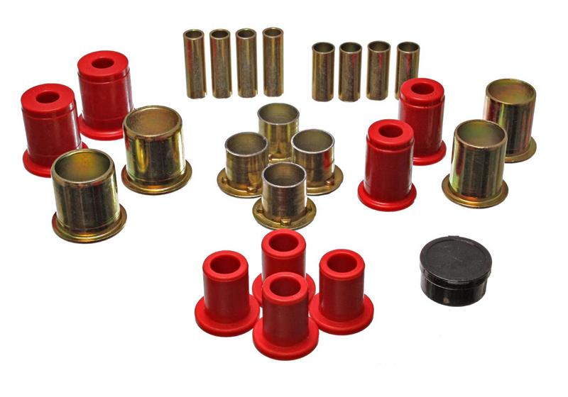 ES Cntrl Arm Bushings - Red - Energy Suspension 91-96 Buick LeSabre / 90-94 Chevy Astro Red Front Lower and Upper Control Arm Bush
