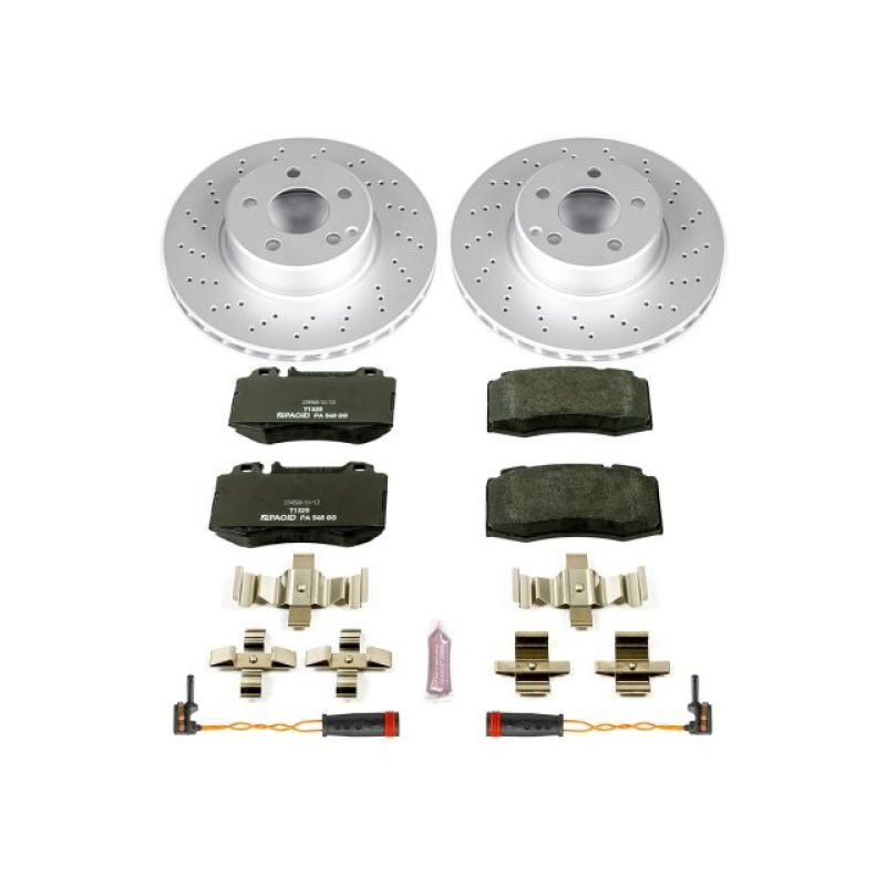 PSB Euro-Stop Kit - Power Stop 03-06 Mercedes-Benz CL500 Front Euro-Stop Brake Kit
