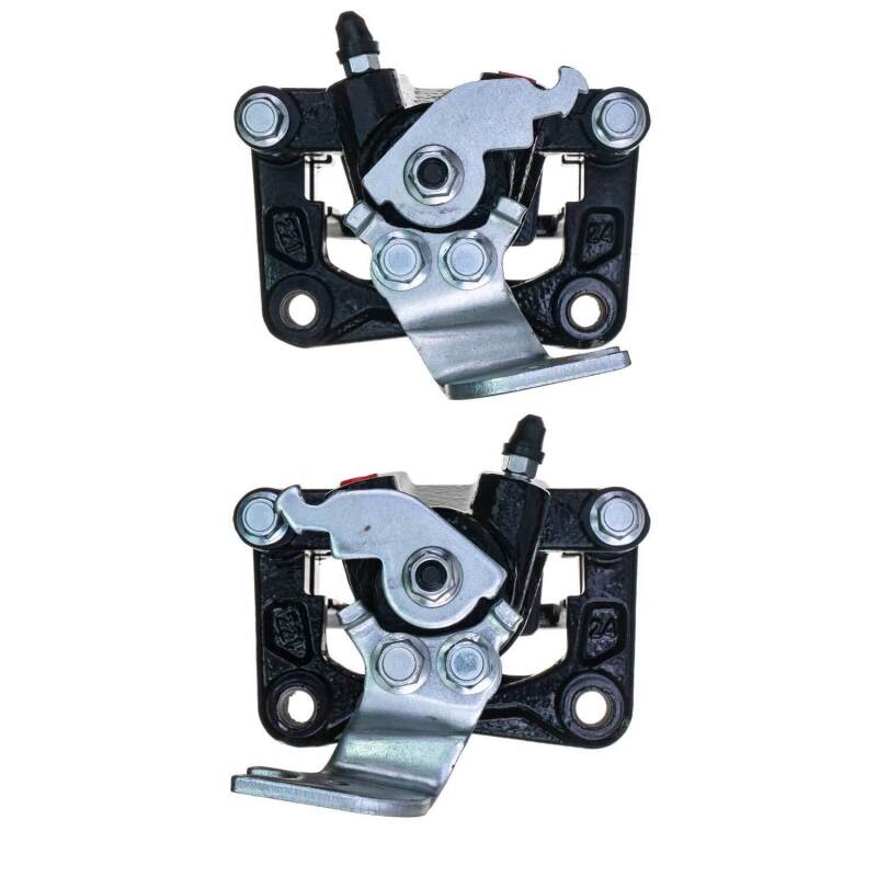 PSB Black Calipers - Power Stop 09-14 Acura TSX Rear Black Caliper - Pair w/Bracket