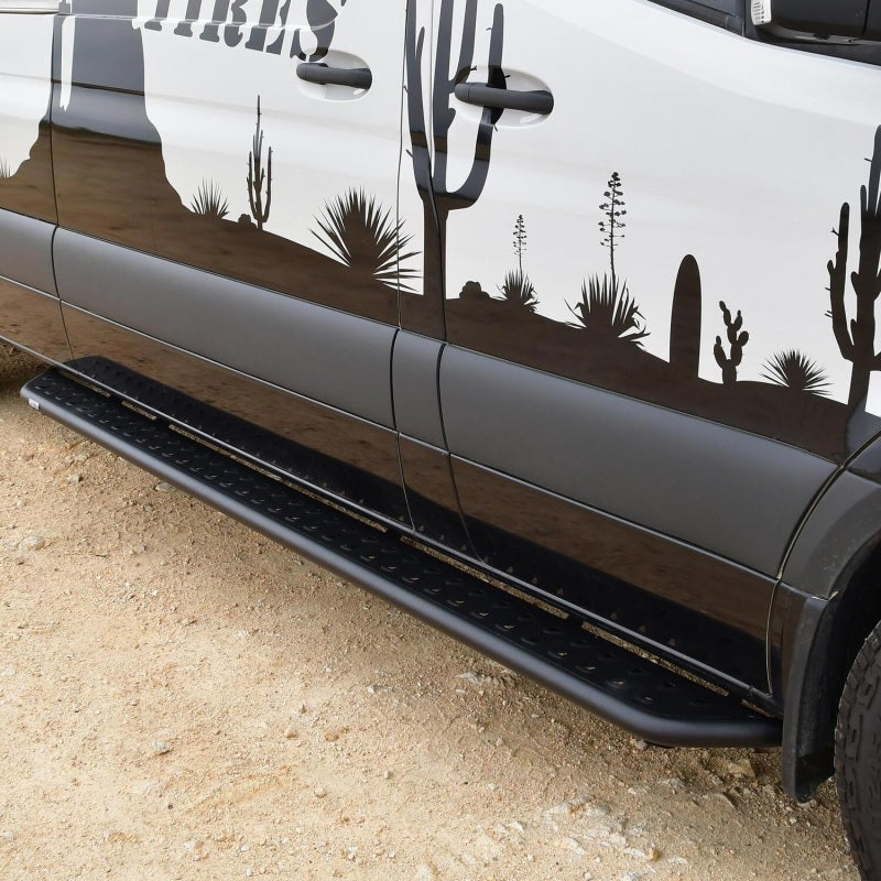 WES Nerf Bars - Outlaw - Westin 07-23 Mercedes-Benz Sprinter w/ 144in. Wheelbase Outlaw Nerf Step Bars - Textured Black