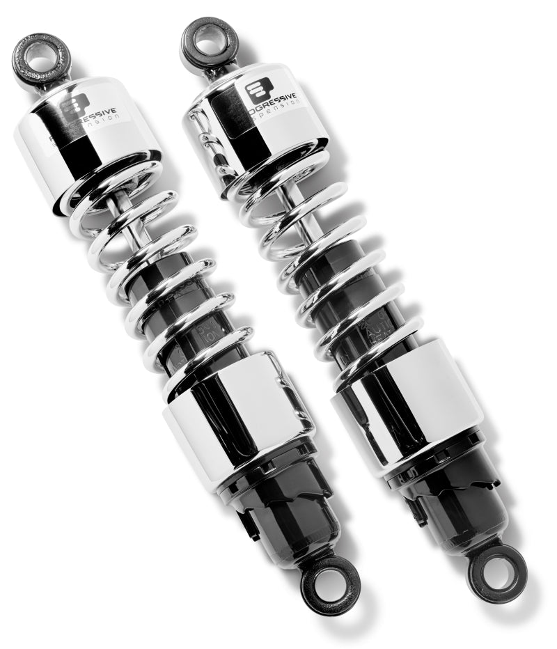 PGR 412 Shocks - Progressive Cruiser 412 Series Shocks 11.0in - Chrome