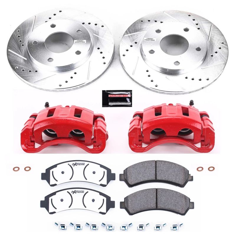 PSB Z36 Truck & Tow Kit w/Cals - Power Stop 97-05 Chevrolet Blazer Front Z36 Truck & Tow Brake Kit w/Calipers