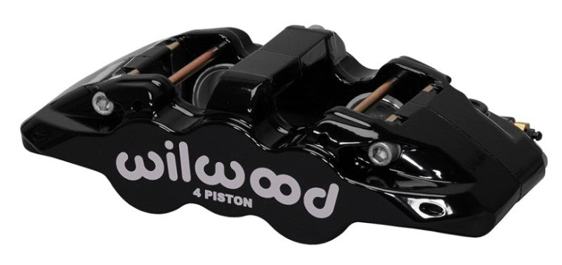 WIL Aero Caliper - Wilwood Caliper-Aero4-R/H - Black 1.88/1.62in Pistons 1.25in Disc