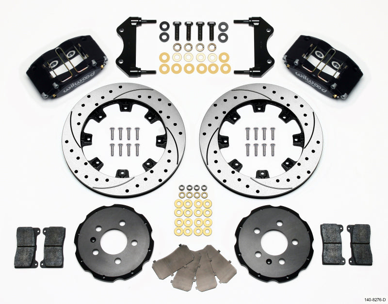 WIL Dynapro Brake Kit - Wilwood Dynapro Radial Front Kit 12.19in Drilled 99-03 Jetta IV & Golf IV