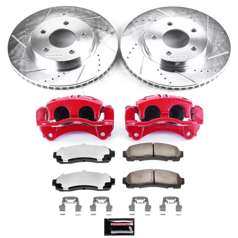 PSB Z36 Truck & Tow Kit w/Cals - Power Stop 05-06 Chevrolet Equinox Front Z36 Truck & Tow Brake Kit w/Calipers