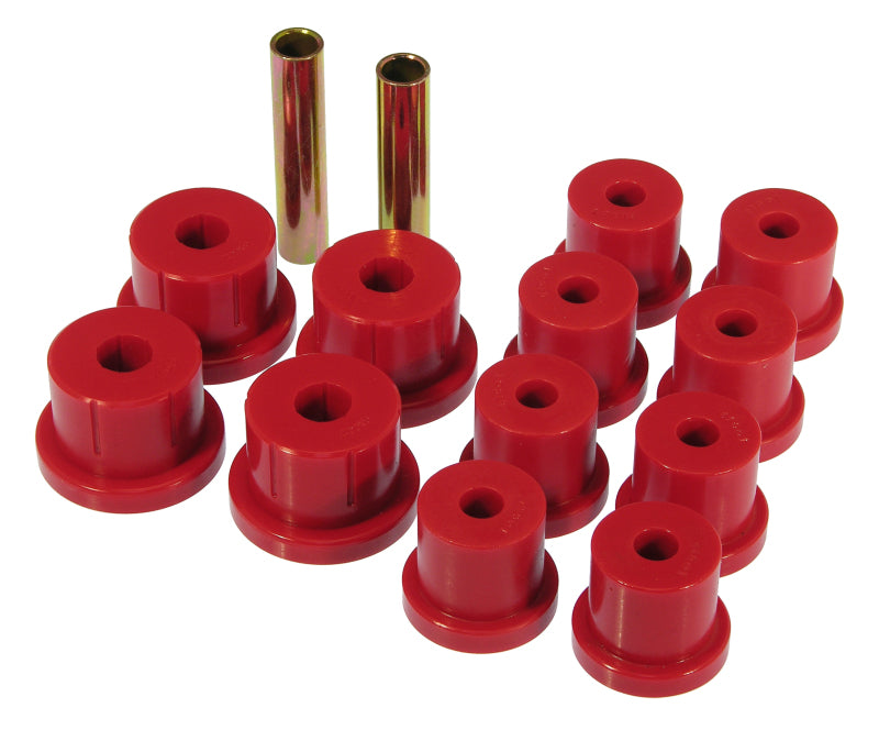 PRO Spring/Shackle Bush- Red - Prothane 62-67 Chevy Nova Mono Leaf Spring Bushings - Red