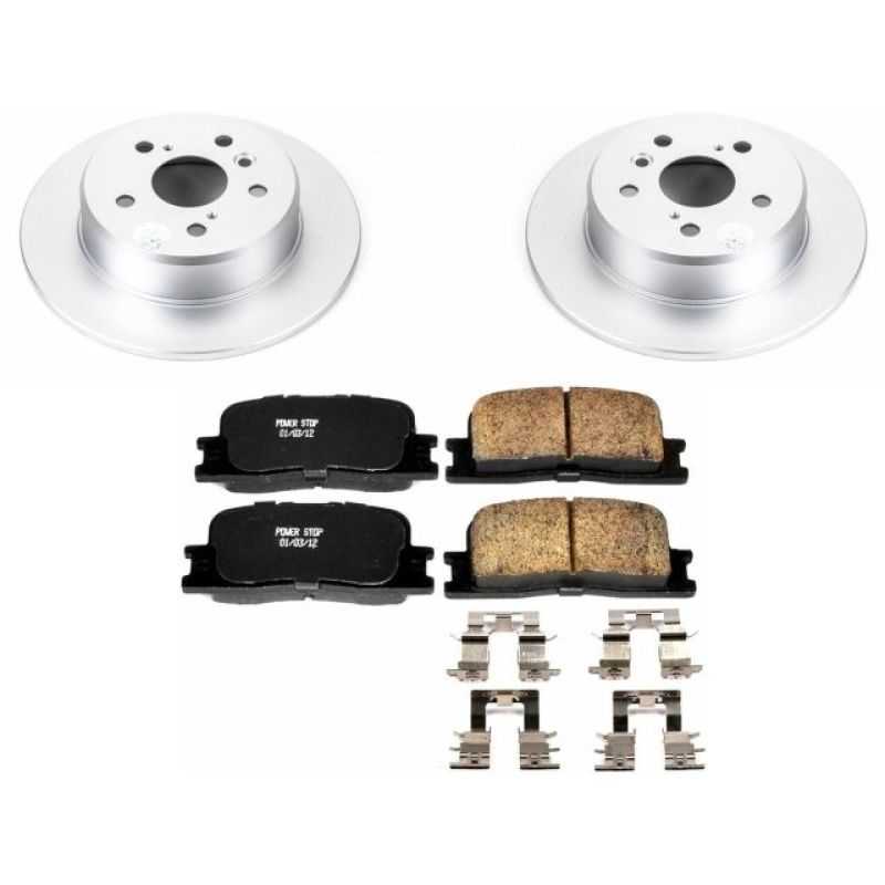 PSB Z17 Evolution Coated Kit - Power Stop 01-03 Toyota Highlander Rear Z17 Evolution Geomet Coated Brake Kit
