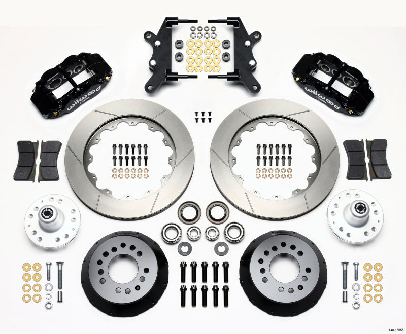WIL Superlite Brake Kit - Wilwood Narrow Superlite 6R Front Hub Kit 14.00in 60-68 Ford / Mercury Full Size / Galaxie