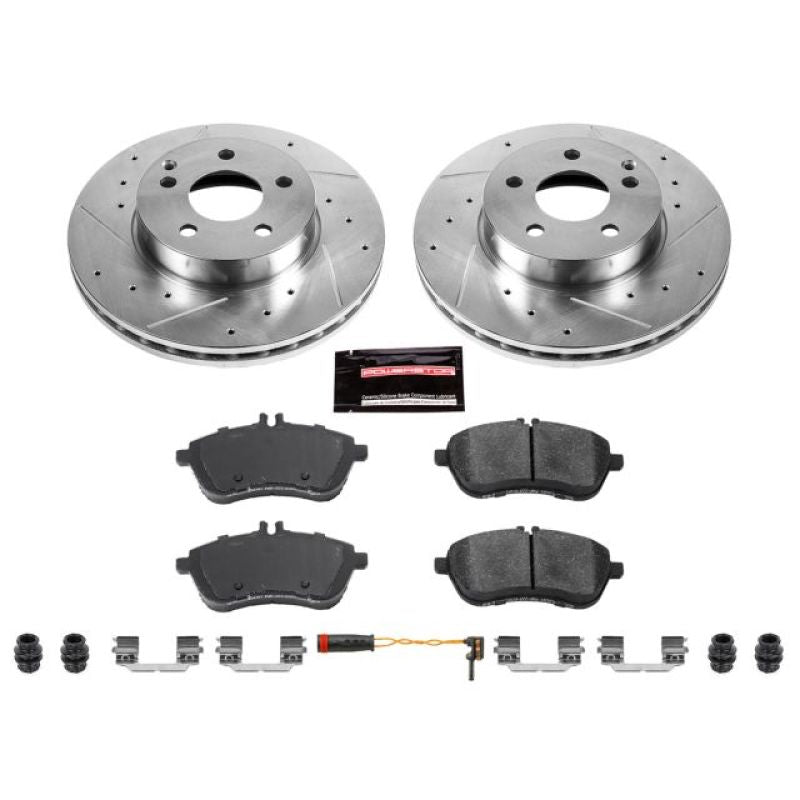 PSB Z23 Evolution Kit - Power Stop 12-15 Mercedes-Benz C250 Front Z23 Evolution Sport Brake Kit