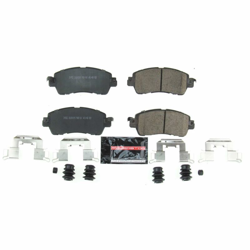 PSB Z23 Evolution Brake Pads - Power Stop 2016 Scion iA Front Z23 Evolution Sport Brake Pads w/Hardware