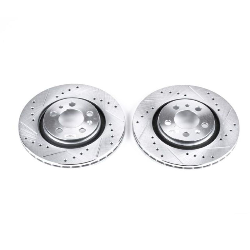 PSB Evolution Drill/Slot Rotor - Power Stop 98-06 Volkswagen Beetle Front Evolution Drilled & Slotted Rotors - Pair