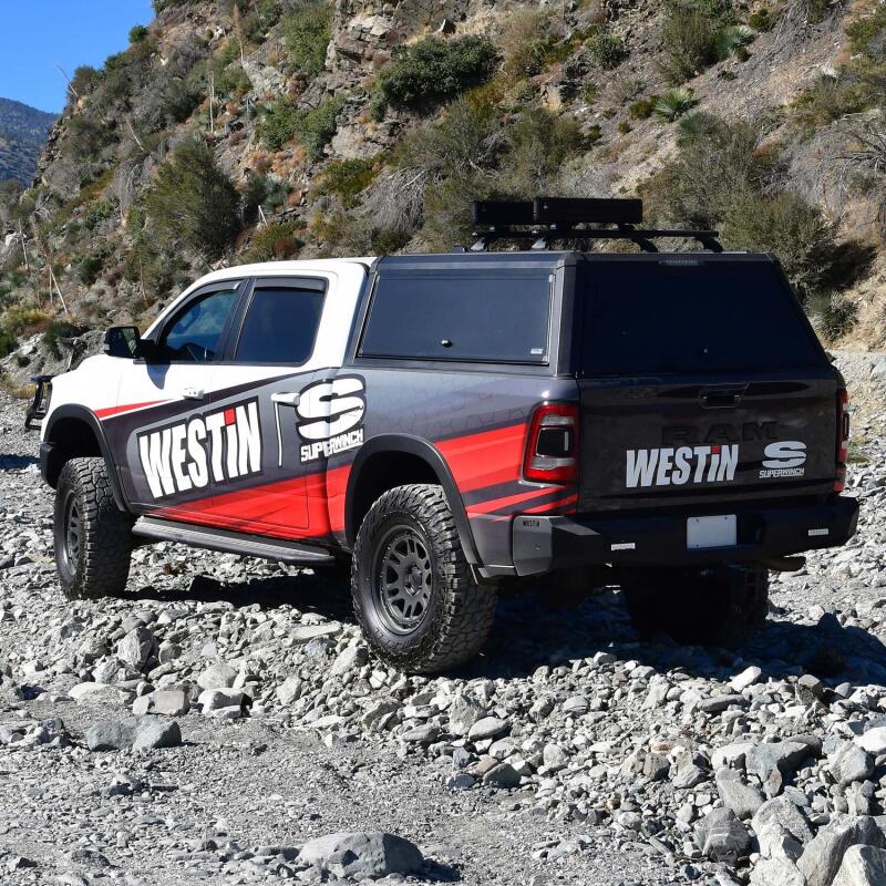WES EXP Truck Caps - Westin EXP Truck Cap COMPLETE KIT A + BS (19-25 RAM 1500 5.7ft. Bed Excl. Classic) - Black