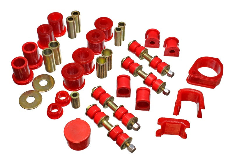 ES Hyper-Flex Sets - Red - Energy Suspension 97-01 Ford Escort/ZX2 Red Hyper-flex Master Bushing Set