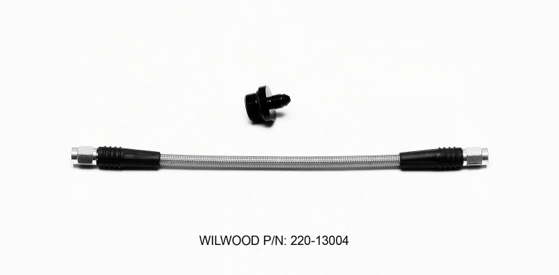 WIL Flexline Brake Hose - Wilwood Flexline Kit Billet Reservoir 10.00in