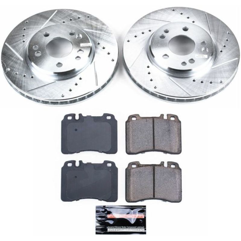 PSB Z23 Evolution Kit - Power Stop 90-93 Mercedes-Benz 300SL Front Z23 Evolution Sport Brake Kit