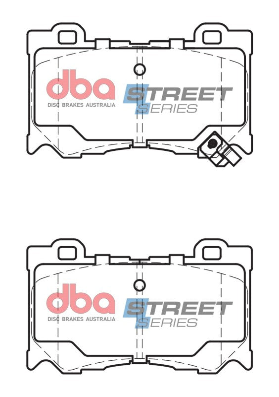 DBA Street Series Brake Pads - DBA 09-13 Infiniti FX50 (S51 Model) Front Street Series Brake Pads