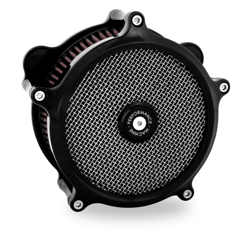 PFM Air Cleaners - Performance Machine 23-Up CVO, 2024 Touring Super Gas Air Cleaner - Black Ano