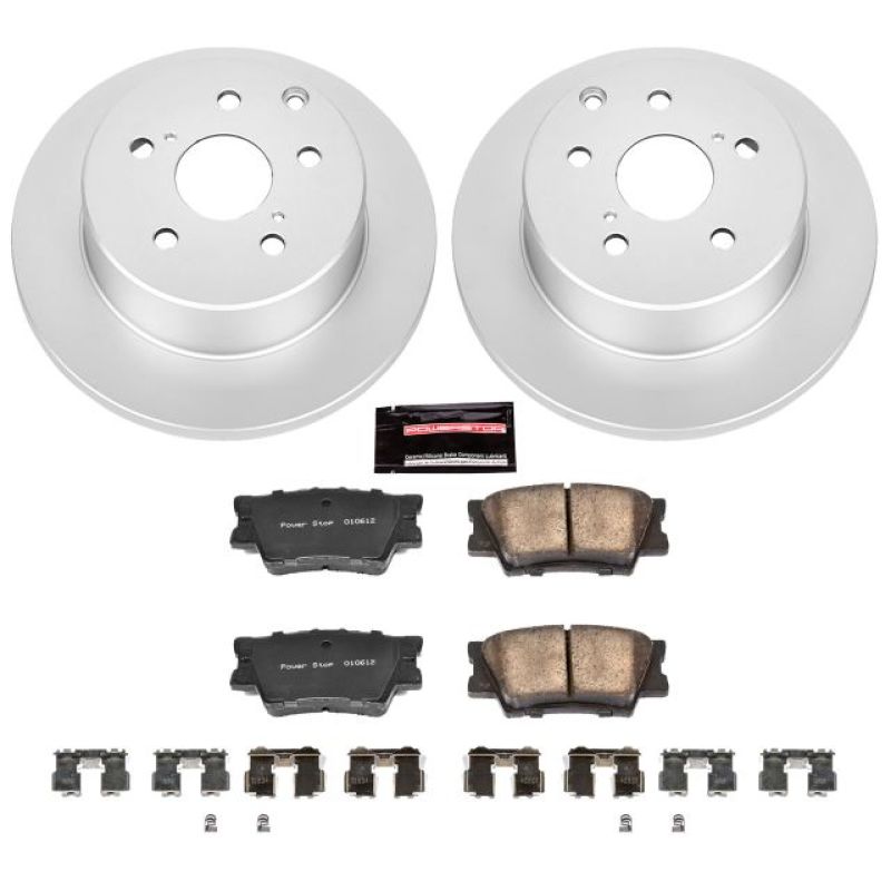 PSB Z17 Evolution Coated Kit - Power Stop 10-12 Lexus HS250h Rear Z17 Evolution Geomet Coated Brake Kit