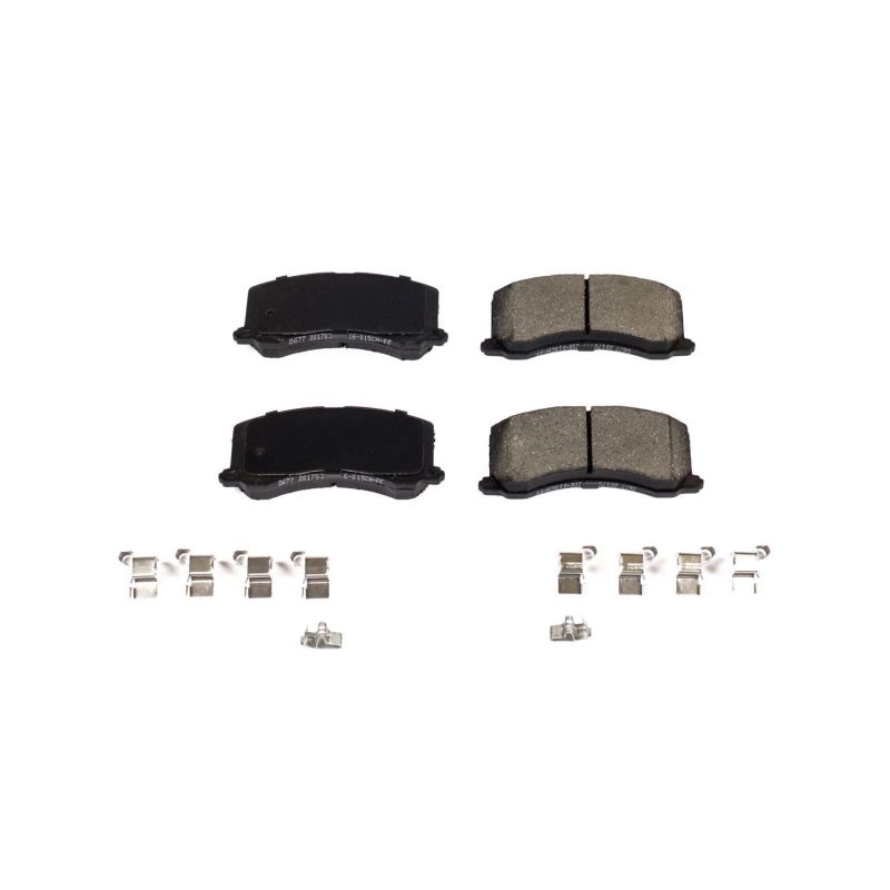 PSB Z17 Evolution Brake Pads - Power Stop 95-02 Suzuki Esteem Front Z17 Evolution Ceramic Brake Pads w/Hardware