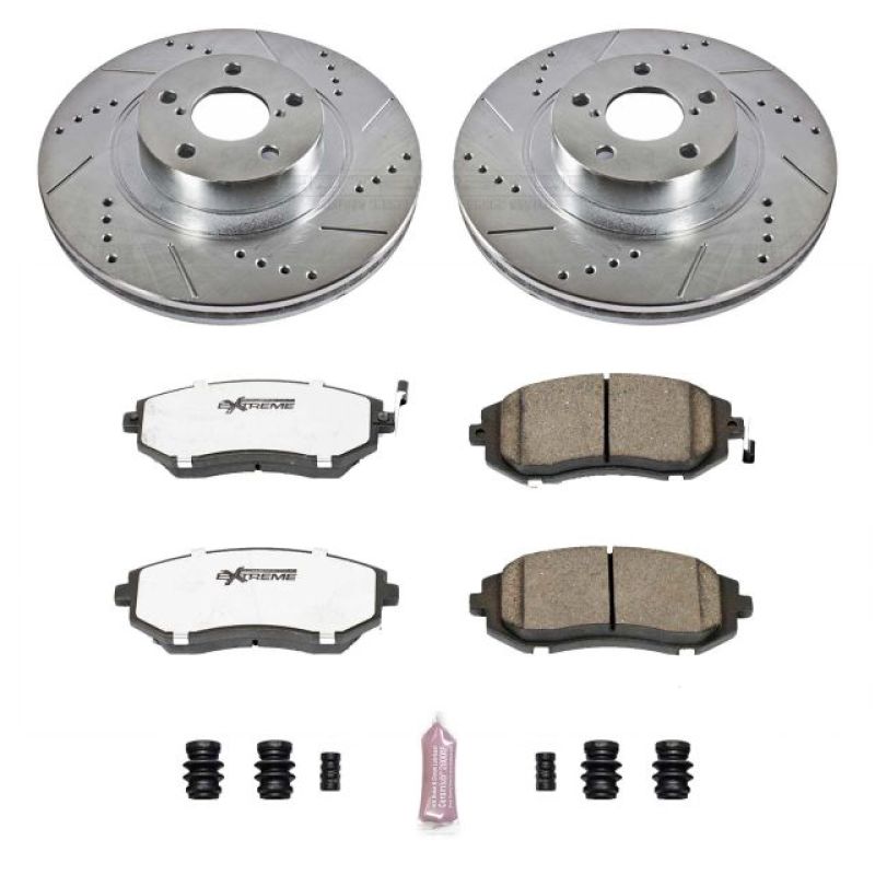 PSB Z26 Street Warrior Kit - Power Stop 04-06 Subaru Baja Front Z26 Street Warrior Brake Kit