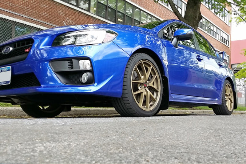 RAL UR Blk Flap/Blue Logo - Rally Armor 15-21 Subaru WRX/STI Black UR Mud Flap w/Blue Logo