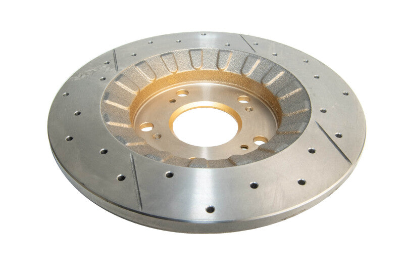 DBA Street Slot&Drill Rotors - DBA 00-09 Honda S2000 Rear Street Series Drilled & Slotted Rotor w/Gold Hat