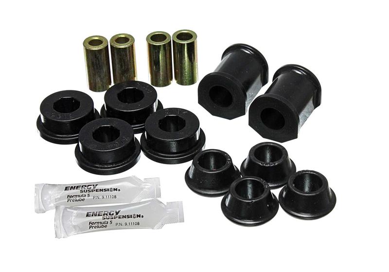 ES Cntrl Arm Bushings - Black - Energy Suspension 71-7/73 VW Super Beetle (Cast) Black Front Control Arm Bushing Set