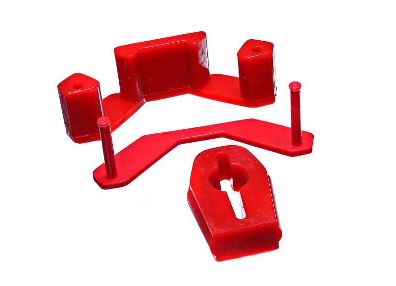 ES Trans Mounts - Red - Energy Suspension Manual Trans Mount And Shifter Bushing Set - Red