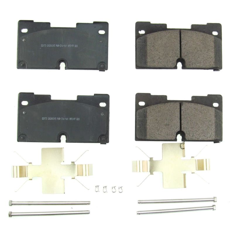 PSB Z17 Evolution Brake Pads - Power Stop 2019 Chevrolet Silverado 1500 Front Z17 Evolution Ceramic Brake Pads w/Hardware