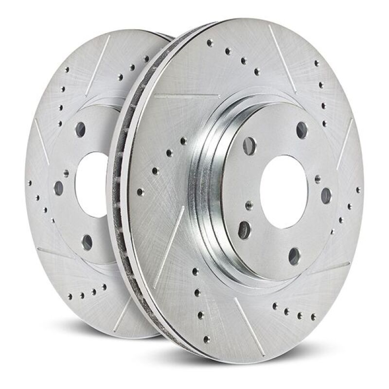 PSB Evolution Drill/Slot Rotor - Power Stop 2023 Chevrolet Colorado Front Drilled & Slotted Rotor (Pair)