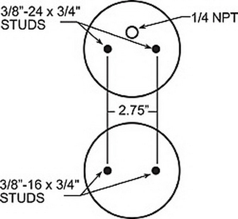 FIR Replacement Air Springs - Firestone Ride-Rite Replacement Air Spring Bellow (Rear) 26C (W217607325)