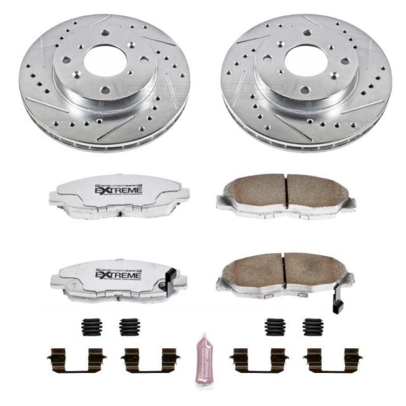 PSB Z26 Street Warrior Kit - Power Stop 98-99 Acura CL Front Z26 Street Warrior Brake Kit