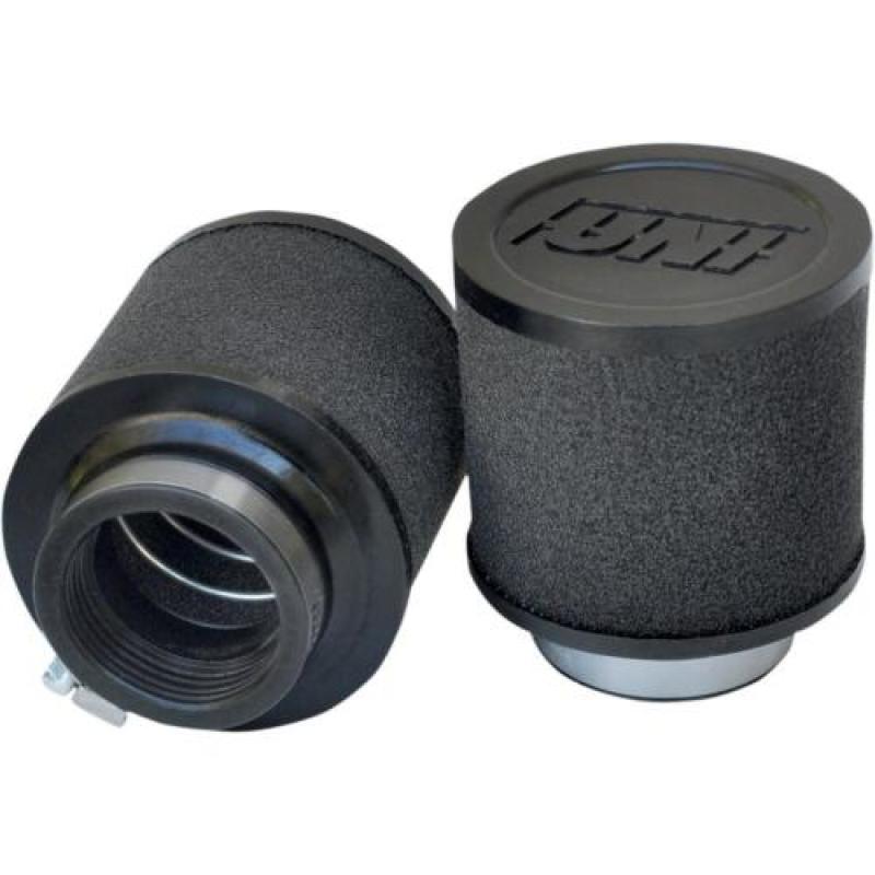 UNI High Flow Street Bike Pod Filter - Uni FIlter Clamp-On I.D 1 1/2in - O.D 2 3/4in - LG. 2 3/4in High Flow Street Bike Pod Filter Kit